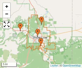 Area schools map